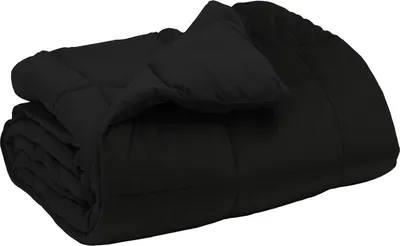 Zdjęcie produktu dla vidaXL Kołdra zimowa Pikowana Czarna 140 x 220 cm Mikrofibra