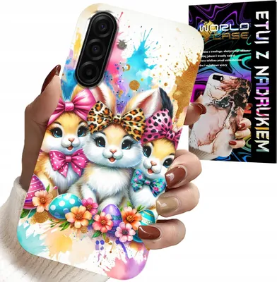 Obrázok produktu pre POUŽITIE: Kryt pre telefón Samsung Galaxy A57 5G - MOTÍV: Zajícky, Vianoce, Zajík, Veľkonočné