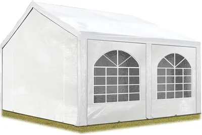 Produktbild von Hochwertiges Partyzelt 3x4 m Pavillon Zelt PE Plane 450 N Gartenzelt Festzelt Wasserdicht weiß
