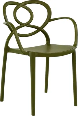 Image de Fauteuil de terrasse en POLYPROPYLENE Olive pour Exterieur