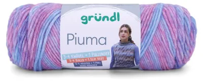Produktbild von Gründl Wolle Piuma 100 g blau-lila