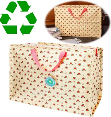 Produktbild von XXL Jumbo Bag French Rose Rote Rosen 55cm Recyclet Aufbewahrungstasche Einkaufstasche