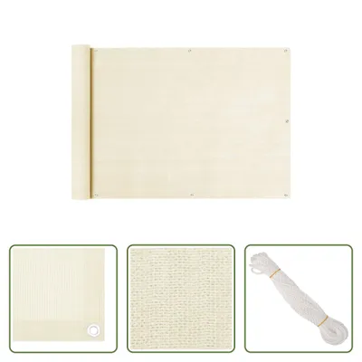 Immagine prodotto di The Living Store Schermo per la privacy del balcone Crema 75x500 cm HDPE