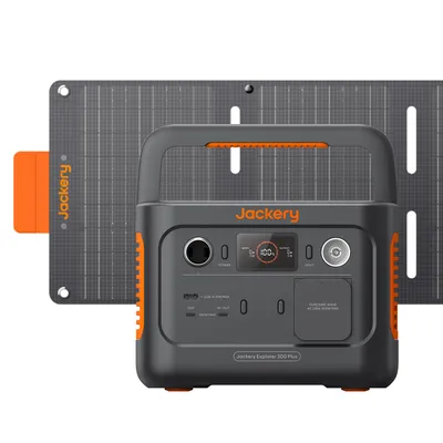 Obrázok produktu pre Jackery Explorer 300 Plus, Lithium Iron Phosphate (lifepo4), AC, Zapaľovač, Solárne, 288 Wh, 600 W, 300 W, Čistý sínus