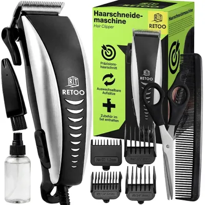 Image de Tondeuse à cheveux professionnelle Tondeuse à barbe T-Blade Tondeuse à barbe Tondeuse à cheveux électrique Hair Clipper Haars Rasoir hommes enfants Retoo, Image générée par une IA