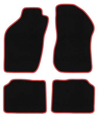 Obrázek produktu pro Velurové autokoberce pro: Alfa Romeo 146 1994-2001 hatchback černo-červené
