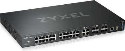 Produktbild von ZyXEL XGS4600-32, Managed network switch, L3, Gigabit Ethernet (10/100/1000), IEEE 802.1D,IEEE 802.1Q,IEEE 802.1p,IEEE 802.1s,IEEE 802.1w,IEEE 802.1x,IEEE 802.3,IEEE 802.3ab,IEEE, 32000 Eintragungen, 136 Gbit/s