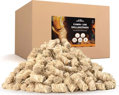 Produktbild von Bolson Anzünder 2,5 kg - Kaminanzünder aus Holzwolle & Wachs - Grillanzünder - Holzwolle Anzünder für Kamin, Grill & Ofen