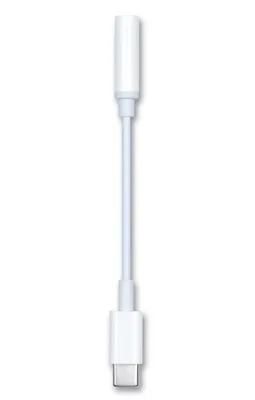 Image de 2GO Adaptateur audio stéréo pour tous les appareils Type-C 20cm blanc