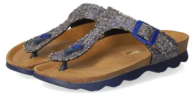Imagen del producto de Twosteps, chanclas de mujer, color azul, material sintético, talla: 36