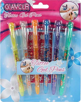 Produktbild von NEW CO VERTRIEBSGMBH Glitzer-Tattostifte 6er 0