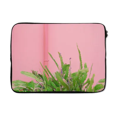 Produktbild von MuchoWow® Laptop Hülle 13 Zoll Pflanze - Sommer - Rosa Laptoptasche - Laptophülle - Sleeve - Rundumschutz