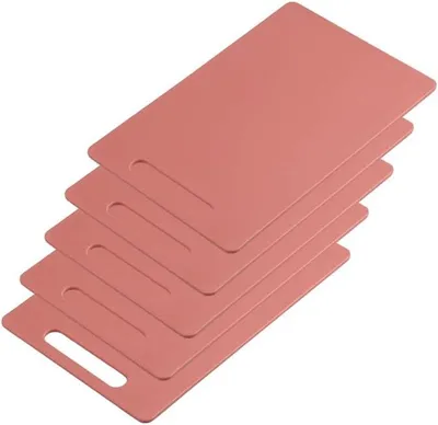 Productafbeelding van KESPER 32473 | Set van 5 snijplanken, gemaakt van PP-kunststof, afmetingen 28,5 x 19,5 x 0,5 cm, rood