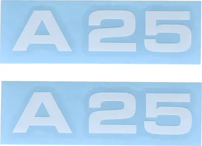 Immagine prodotto di Set di adesivi MOGA 2 pezzi 74x17mm compatibile con Zündapp A 25