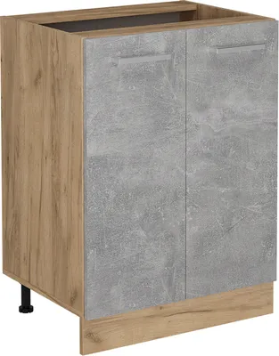Produktbild von Küchenunterschrank Vicco R-Line Beton 60 cm ohne Arbeitsplatte, Model 54083