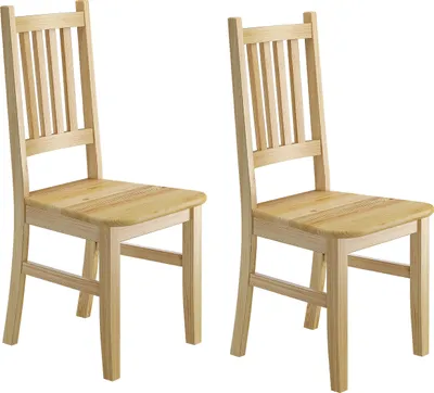 Produktbild von Küchenstuhl Massivholzstuhl Esszimmerstuhl Kiefer Stuhl Eris 90.71-01-D Set