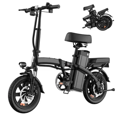 Produktbild von Elektrofahrrad URLIFE F1L - 250W Motor 48V 7.5Ah Batterie 14 Zoll  Reifen Scheibenbremse - Schwarz