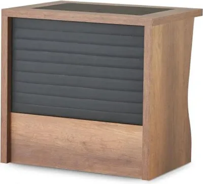 Image de Table de conférence Bureau Noir Marron Moderne Bois en forme de U