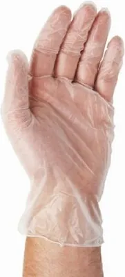 Produktbild von 500x Vinyl Einweghandschuhe Vinylhandschuhe gepudert Größe M