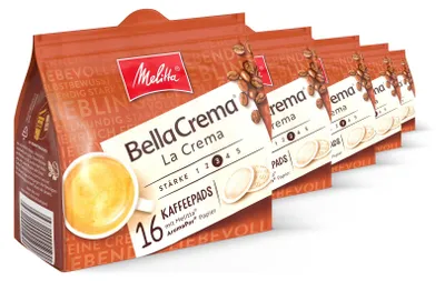 Produktbild von Melitta BellaCrema La Crema Pads, Kaffeepads für Pad-Maschinen, 5er / 10er Set