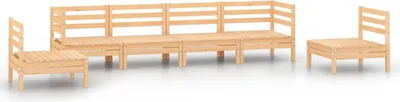Produktbild von vidaXL 6-tlg. Garten-Lounge-Set Kiefer Massivholz