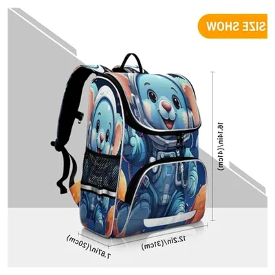Produktbild von Tier Astronaut Elefant Rucksack, große Büchertasche für Schüler