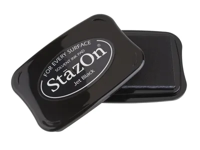 Image de Rayher 28383576 Rayher tampon encreur StazOn noir 4,5 x 5,0 cm