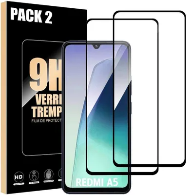 Image de 2 Verre Trempé Intégral pour Xiaomi Redmi A5 4G - Protection d'écran Antichoc Anti-Rayures 9H