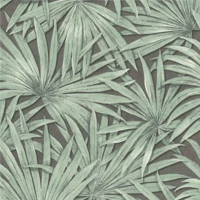 Produktbild von Vliestapete 542561 Tapete Botanical Dschungel 53 x 1005 cm Rasch Selection Grün