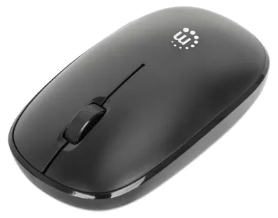 Produktbild von MANHATTAN MW3050 Kabellose USB-Maus 3 Tasten Mausrad schwarz