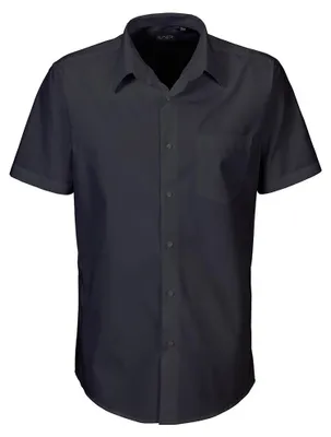 Produktbild von Herren Hemd halbarm, schwarz, Größe 41/42  : 42 : schwarz : 60% Baumwolle 40% Polyester