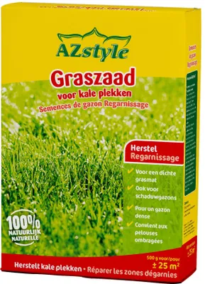 Produktbild von Ecostyle Grassamen 500g für 25m² - Rückgewinnung - Auch für Schattenrasen - Für eine dichte Grasnarbe - Mit vogelabweisender Beschichtung