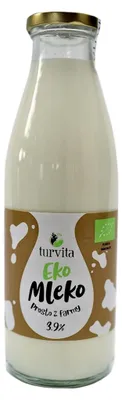 MLEKO ŚWIEŻE 3,9 % BIO 750 ml - TURVITA