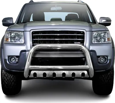 Immagine prodotto di Barra di protezione del paraurti anteriore per Ford Ranger 2007-2012 con ABE in acciaio inox argento