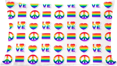Produktbild von MuchoWow® Zierkissen Sofakissen Wohnzimmer Dekokissen 50x30 cm Stolz - Regenbogen - Liebe - Wohnzimmerdekoration - Polster mit Photo