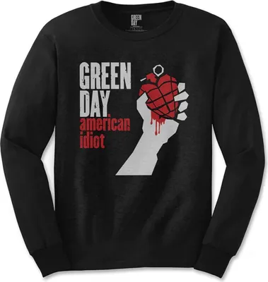 Obrázek produktu pro Green Day - Mikina "American Idiot" pro muže/dámy Uni RO2526 (L) (Černá)