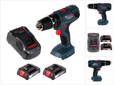 Obrázek produktu pro Akumulátorová příklepová vrtačka Bosch GSB 18V-21 18V 55Nm + 2x akumulátor 2,0Ah + nabíječka