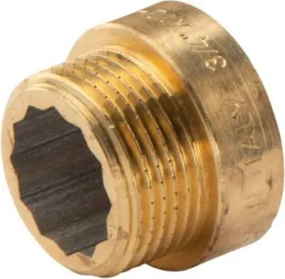 Produktbild von Messing Gewinde-Fitting Hahnverlängerung IG/AG 3/4' (DN20) L=10mm - schwere Ausführung