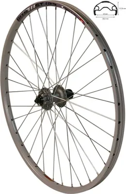 Produktbild von REDONDO 26 Zoll Hinterrad Laufrad WTB Felge Shimano Deore FH-M525 Silber Disc