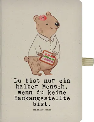 Produktbild von Mr. & Mrs. Panda Journal Bankangestellte Herz - Transparent - Geschenk, Tagebuch, Witzig, Beruf, Skizzenbuch, notizbuch, Lustig, Reisetagebuch, Adressbuch, Spruch