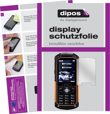 Produktbild von 2x Schutzfolie für Runzu M8 klar Displayschutzfolie Folie Display Schutz dipos