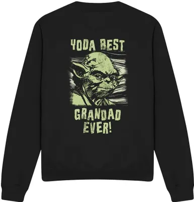 Image de Star Wars - "Yoda Best Grandad" Sweat-shirt pour homme/femme unie TV4309 (M) (Noir)