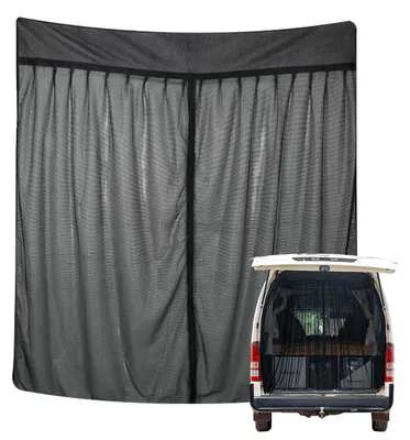 Produktbild von Markisenabdeckung für die Heckklappe, Moskitonetz für die Heckklappe (165 × 165 cm), Fliegengitter für Mercedes Sprinter und Volkswagen Crafter mit Standarddach, für Wohnwagen-Camping