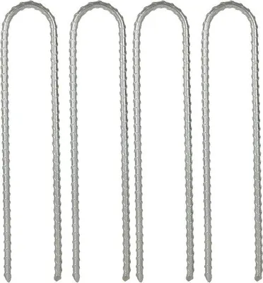 Immagine prodotto di Set per trampolino in acciaio zincato - a forma di U - 30 cm - per tende, trampolini e recinzioni