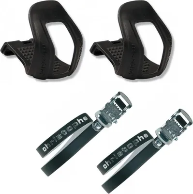 Produktbild von Zéfal Pedalhaken Christophe S M Pedal Haken Retro Pedalriemen Paar 516 schwar...
