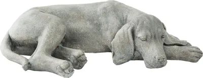 Obrázek produktu pro Clayre & Eef Figurka pes 58x35x15 cm Šedá polyresinová