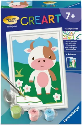 Produktbild von CreArt, Malen nach Zahlen Kinder - Süße Kuh