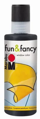 Image de Marabu Window Color "fun & fancy", 80 ml, noir