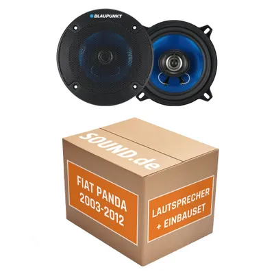 Produktbild von Lautsprecher Boxen Blaupunkt ICx663 - 16,5cm 3-Wege Auto Einbauzubehör - Einbauset passend für Fiat Panda 169 Heck - justSOUND