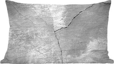 Produktbild von MuchoWow® Zierkissen Sofakissen Wohnzimmer Dekokissen 50x30 cm Beton - Industriell - Grau - Weiß - Vintage - Wohnzimmerdekoration - Polster mit Photo